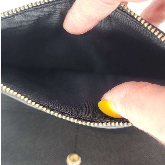 Tory Burch Emerson Black Saffiano Leather Wallet - Picture 6 of 7